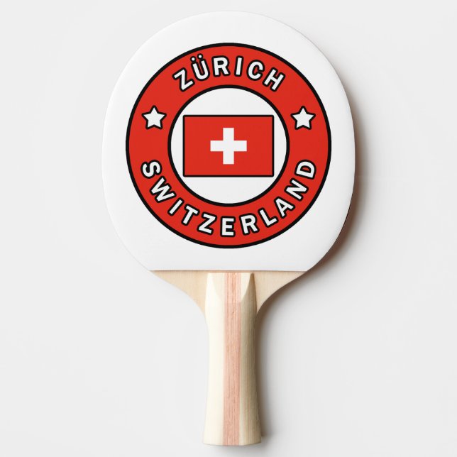 Raquete De Ping Pong Zürich Suiça (Frente)