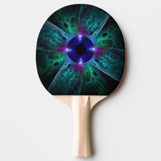 Raquete De Tênis De Mesa A Abstrato de Olhos (Frente)