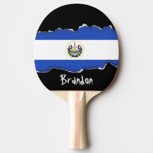 Raquete De Tênis De Mesa A bandeira de El Salvador