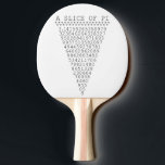 Raquete De Tênis De Mesa A Slice of Pi Digits<br><div class="desc">A whimsical Slice of Pi saying a slice of pie typography decor. A simple design inspired by the pi formula, a succession of numbers making for a great humorous gift for the mathematician, the geek, the inquisitive mind. Great for a student, a teacher, an engineer or anyone that has this...</div>