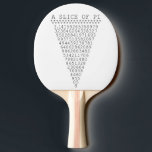Raquete De Tênis De Mesa A Slice of Pi Digits<br><div class="desc">A whimsical Slice of Pi saying a slice of pie typography decor. A simple design inspired by the pi formula, a succession of numbers making for a great humorous gift for the mathematician, the geek, the inquisitive mind. Great for a student, a teacher, an engineer or anyone that has this...</div>