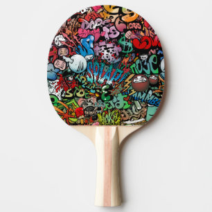 Raquete De Tênis De Mesa Arte urbana dinâmica e explosiva Graffit do