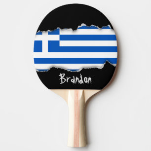 Raquete De Tênis De Mesa Bandeira da Grécia