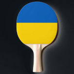 Raquete De Tênis De Mesa Bandeira da Ucrânia<br><div class="desc">A bandeira ucraniana é um bicolor horizontal. As cores usadas na bandeira são azuis, amarelas. A proporção da bandeira ucraniana é de 2:3. A bandeira da Ucrânia foi adotada em 1992. O primeiro uso do atual design de bandeira foi em 1848. A última mudança para a atual design da bandeira...</div>