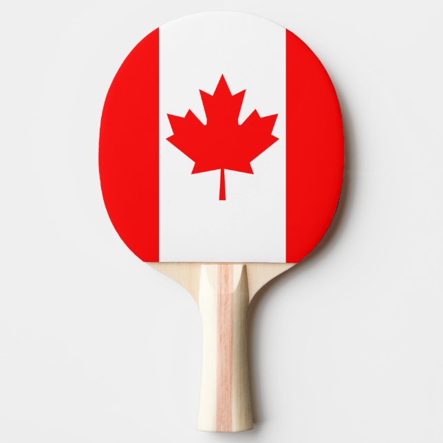 Raquete De Tênis De Mesa Bandeira de Canadá (Frente)
