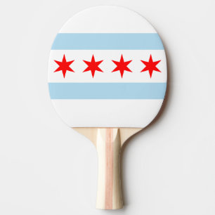 Raquete De Tênis De Mesa Bandeira de Chicago, Illinois
