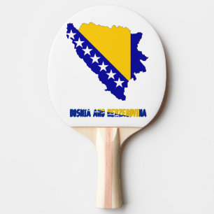 Raquete De Tênis De Mesa Bandeira de país bosniana
