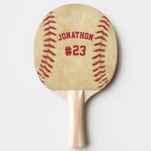 Raquete De Tênis De Mesa Basebol personalizado do nome e do número ambos o