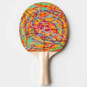 RAQUETE DE TÊNIS DE MESA BASTÃO DO TÉNIS DE MESA/PÁ - ABSTRATO