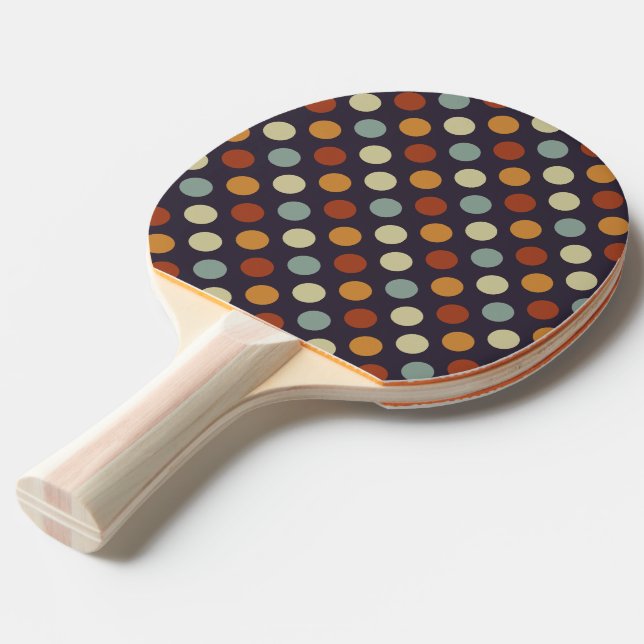 Raquete De Tênis De Mesa Bolinhas retros (Frente inclinada)