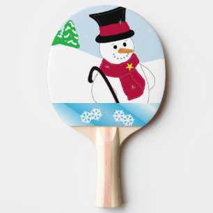 Raquete De Tênis De Mesa Boneco de Neve com Bengala