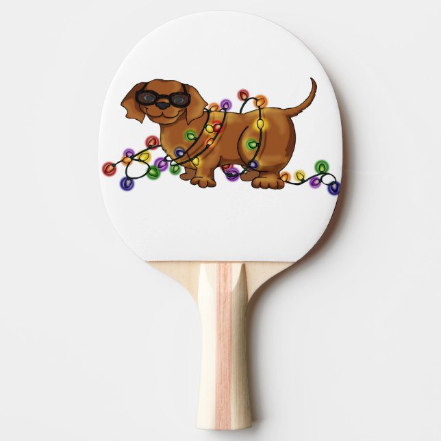 Raquete De Tênis De Mesa Cão brilhante (Frente)