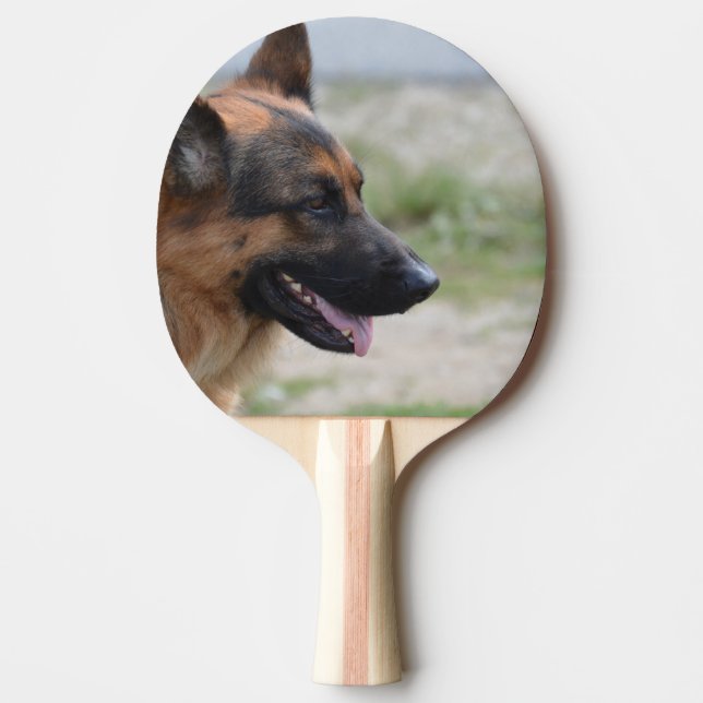 Raquete De Tênis De Mesa Cão de german shepherd doce (Frente)