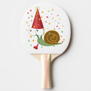 Raquete De Tênis De Mesa Caracol do Partido Confetti