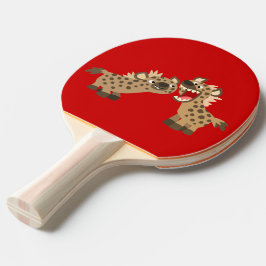 Raquete De Tênis De Mesa Cartoon Bastante Teetado Hyenas Ping Pong Pong Pad