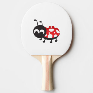 Raquete De Tênis De Mesa Cartoon Bonito Ladybug