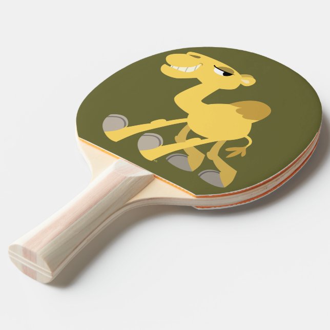 Raquete De Tênis De Mesa Cartoon legal e bonito, Camel Ping Pong Paddle (Frente inclinada)