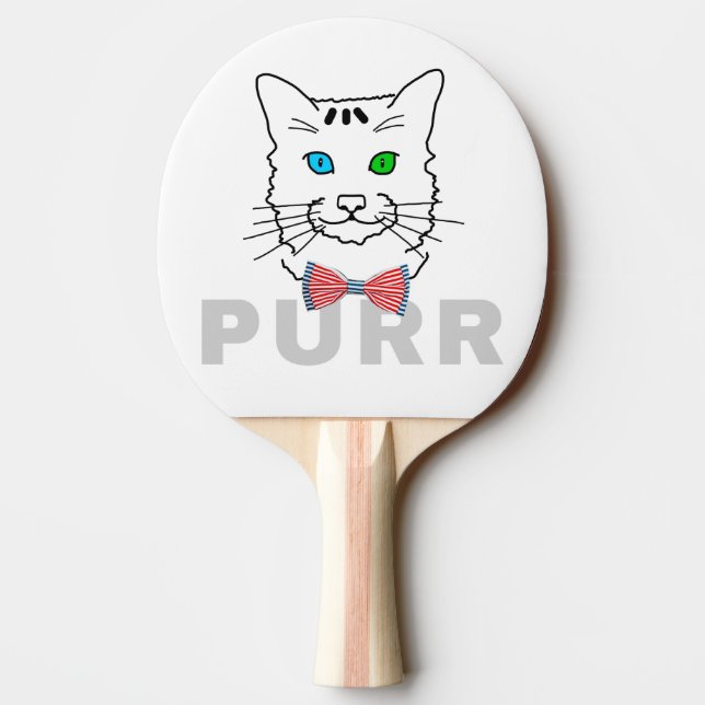 Raquete De Tênis De Mesa Cat Purr (Verso)