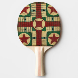 Raquete De Tênis De Mesa Conselho de Jogo Antique Parcheesi por Ethan Harpe
