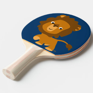 Raquete De Tênis De Mesa Conteúdo de desenho animado fofo Leão Raquete de P