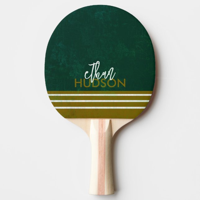 Raquete de Tênis de Mesa Cool Green Com Nome  (Frente)