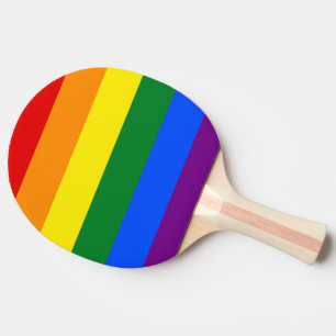 RAQUETE DE TÊNIS DE MESA CORES DA BANDEIRA DO ARCO-ÍRIS