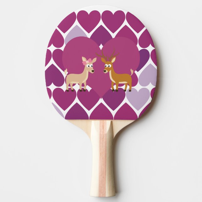 Raquete De Tênis De Mesa Deer Love (Frente)