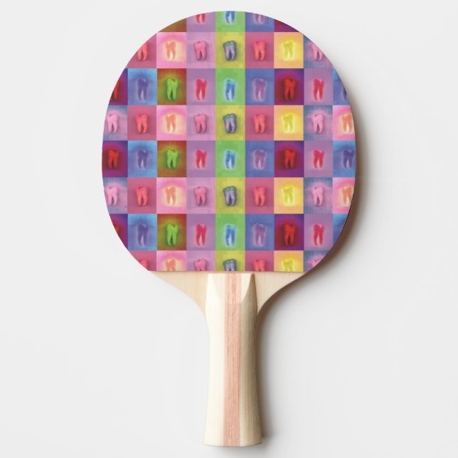 Raquete De Tênis De Mesa Dentist Ping Pong Paddle (Frente)