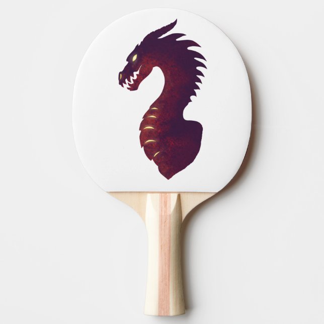 Raquete De Tênis De Mesa Dragão Medieval (Frente)