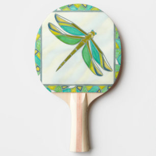 Raquete De Tênis De Mesa Dragonfly de Pastel Luminoso por Vanna Lam
