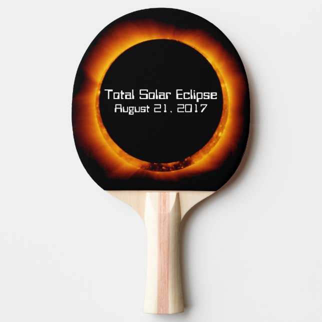 Raquete De Tênis De Mesa Eclipse Solar Total 2017 (Frente)