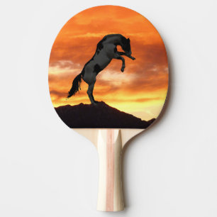 Raquete De Tênis De Mesa Elevando a pá de Pong do sibilo do cavalo