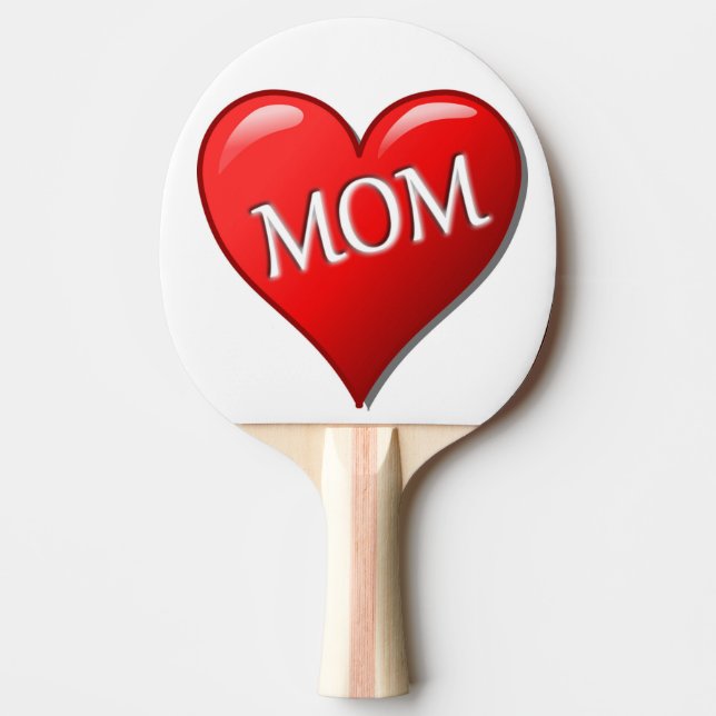 RAQUETE DE TÊNIS DE MESA EU AMO A MÃE (Frente)