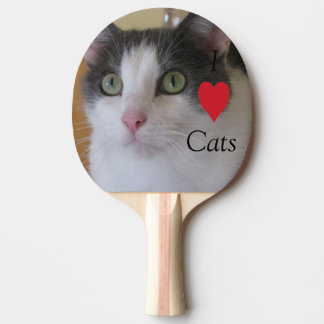 Raquete De Tênis De Mesa Eu Amo Gatos