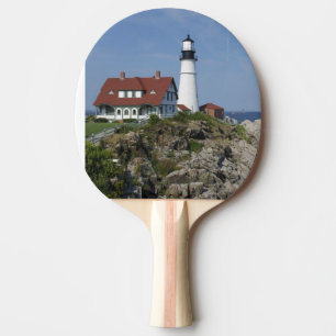 Raquete De Tênis De Mesa Farol de Portland Head, Cape Elizabeth,Maine,