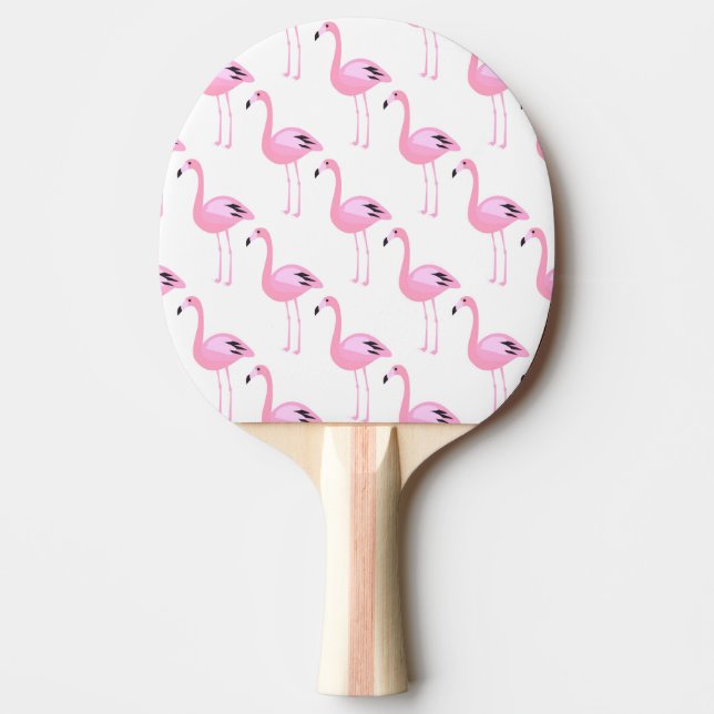 Raquete De Tênis De Mesa Flamingos Rosa 2 (Frente)