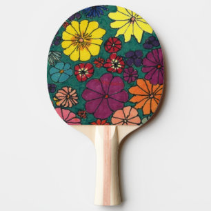 Raquete De Tênis De Mesa "Floral" pá de Pong do sibilo divertimento #1