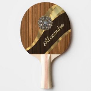 Raquete De Tênis De Mesa Grão bonito personalizada da madeira de pinho do