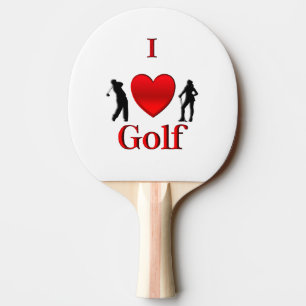 Raquete De Tênis De Mesa I Heart Golf