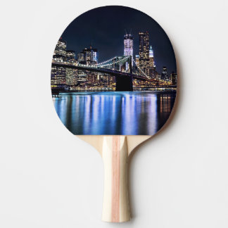 Raquete De Tênis De Mesa Ideia da reflexão da ponte de Brooklyn de New York