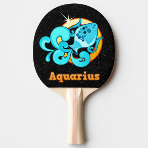 Raquete De Tênis De Mesa Ilustração Aquarius