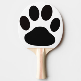 Raquete De Tênis De Mesa impressão do pé do cão