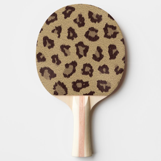 Raquete De Tênis De Mesa Impressão Leopardo (Frente)