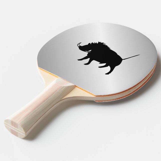 Raquete De Tênis De Mesa Javali Prata (Verso inclinado)