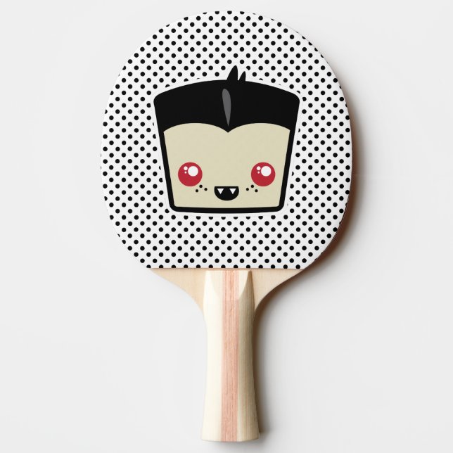 Raquete De Tênis De Mesa Kawaii Dracula Ping Pong Paddle (Verso)