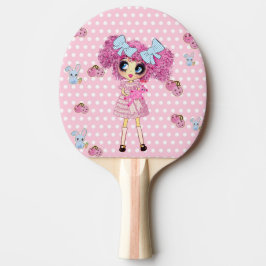 Raquete De Tênis De Mesa Kawaii Girl PinkyP, garota fofa