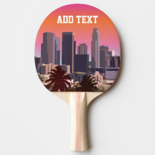 Raquete De Tênis De Mesa Los Angeles do centro - imagem customizável