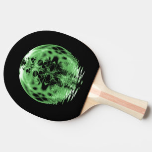 Raquete De Tênis De Mesa Lua flutuante verde e preto
