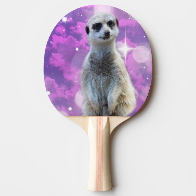 Raquete De Tênis De Mesa Meerkat Glitter Bomb, (Frente)