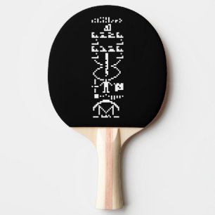 Raquete De Tênis De Mesa Mensagem Binária Arecibo 1974
